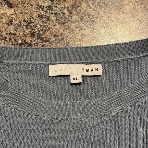 Baltic Born Top Ribbed Cottagecore Minimalist Lolita Kawaii Soft Grunge Blue XL - Picture 3 of 6